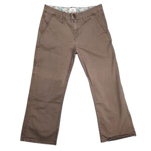 Levi's Retro Tab Twills Brown Straight Crop Trouser SZ 8